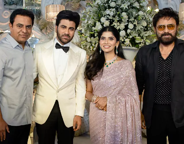 Sharwanand And Rakshita Wedding Reception Photos